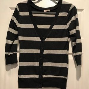 Zanana Outfitters Striped Cardigan